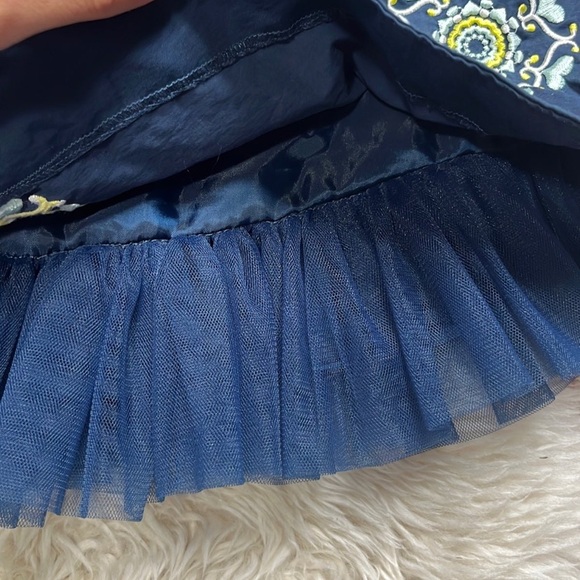 Janie and Jack 12-18m navy dress with tulle - Picture 4 of 4